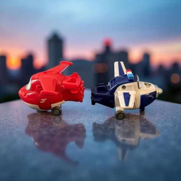 Super Wings Transform-a-Bots Plastic Airplane Jett Paul Grand Albert Bello A2 - Picture 8 of 8